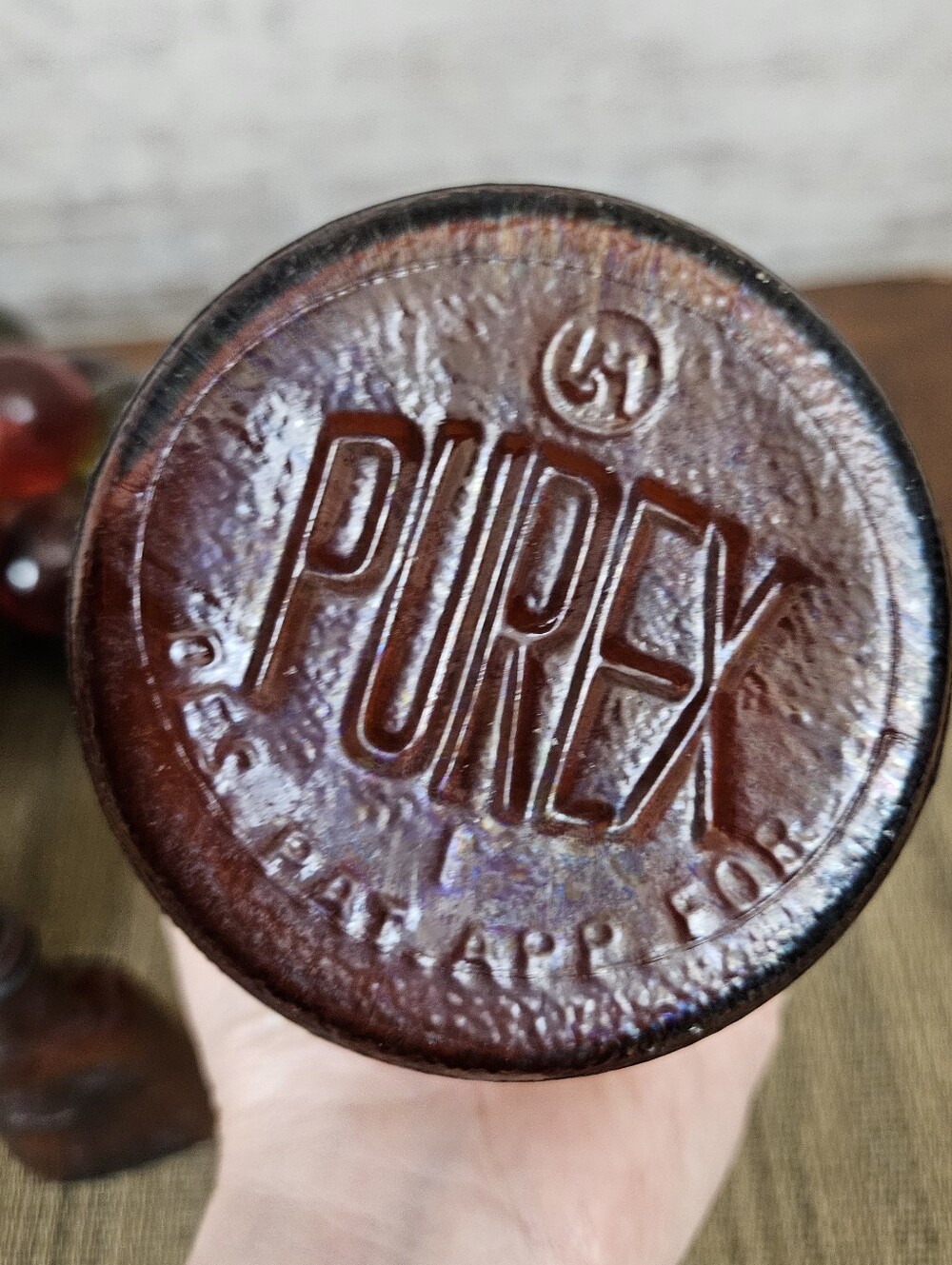 Vintage Glass Bottles Schilling McCormick Purex Vintage Amber Found Objects - Picture 7 of 10